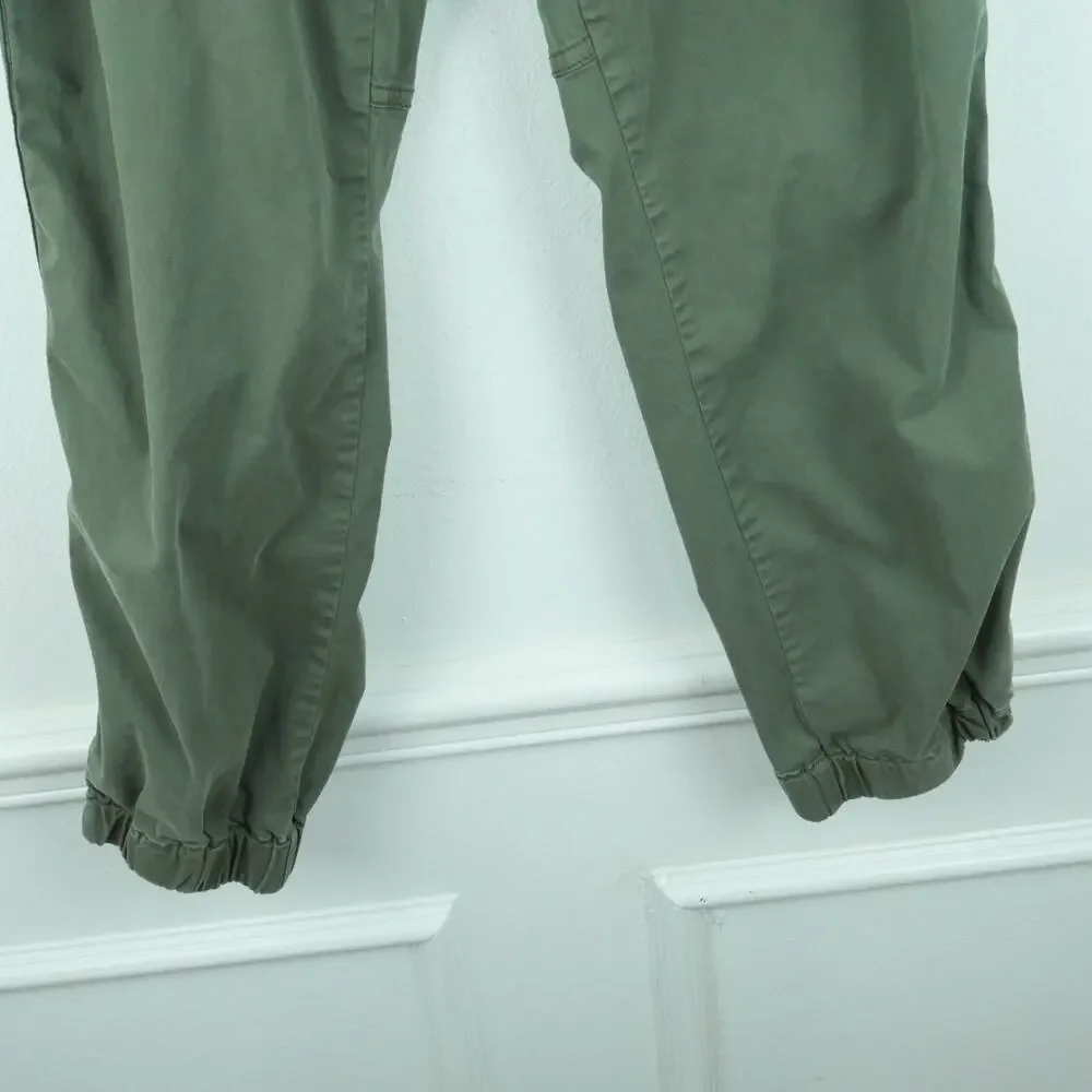 By Anthropologie 4 Pants Olive Drab Crop Jogger Gorpcore‎ Military Utility Boho